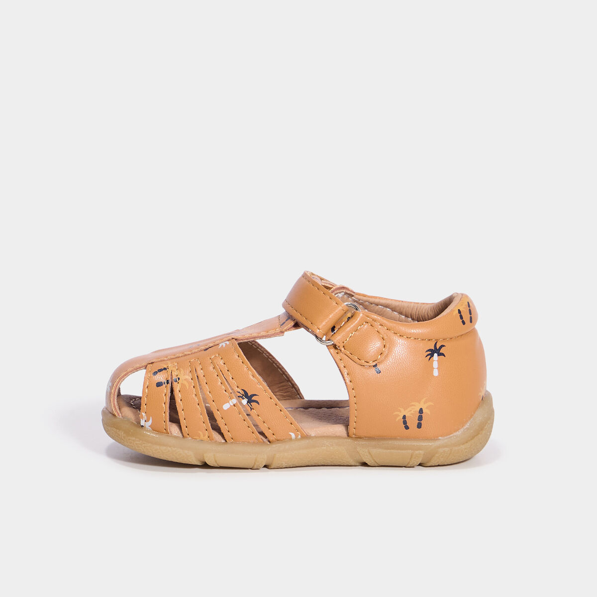 Sandales à scratchs marron bébé garçon