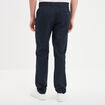 Pantalon de costume droit avec pinces bleu marine homme