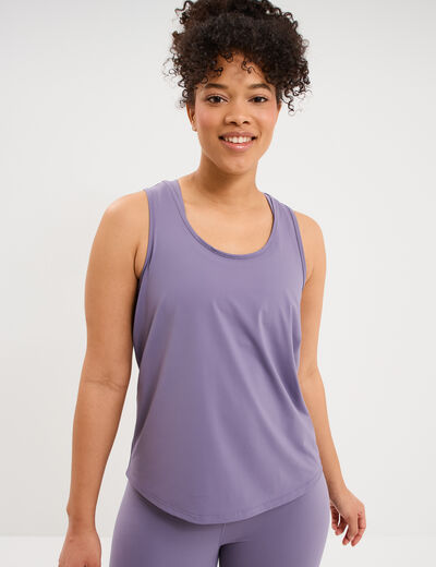 D&eacute;bardeur de sport fluide dos nageur violet femme