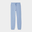 Pantalon jogging droit molleton bleu clair femme