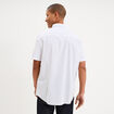 Chemise manches courtes coton blanc homme
