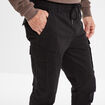 Pantalon cargo slim noir homme