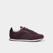Baskets su&eacute;dine &agrave; lacets bordeaux femme