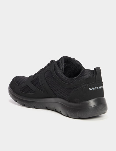 Baskets running à lacets noir homme