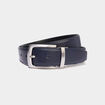 Ceinture r&eacute;versible bleu marine homme