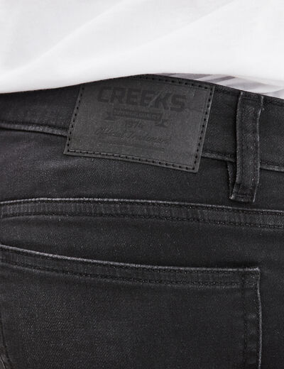 Jean stretch coupe slim denim noir homme