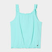 Débardeur encolure carrée bleu turquoise fille