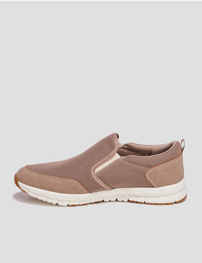Loafers avec languette d'enfilage sable homme