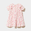 Robe évasée avec volants blanc bébé fille