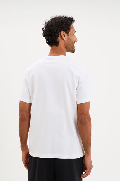 T-shirt manches courtes coton Champion blanc homme