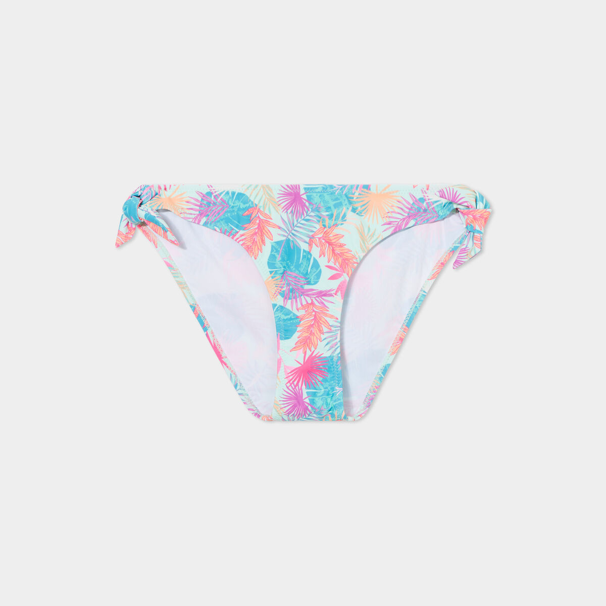 Bas de maillot de bain détails noeuds vert clair femme