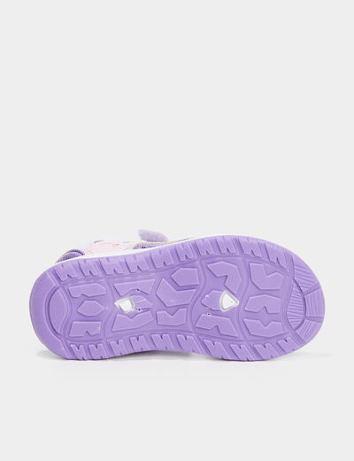 Sandales scratchs et paillettes Pokémon violet fille