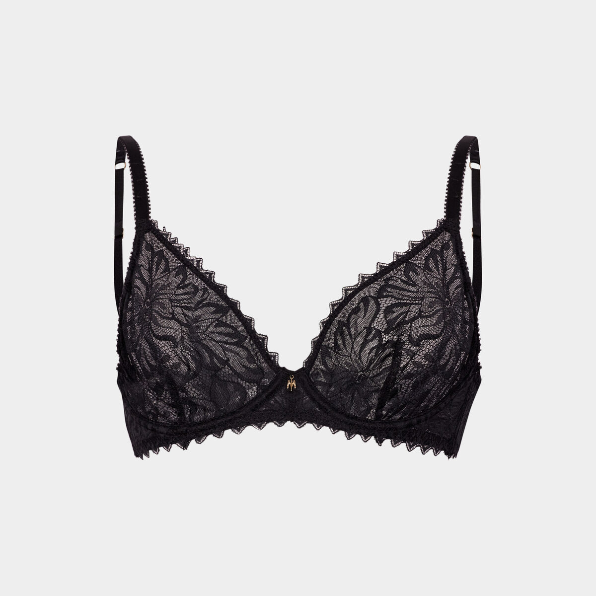 Soutien-gorge corbeille dentelle noir femme