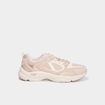 Baskets running &agrave; lacets sable femme