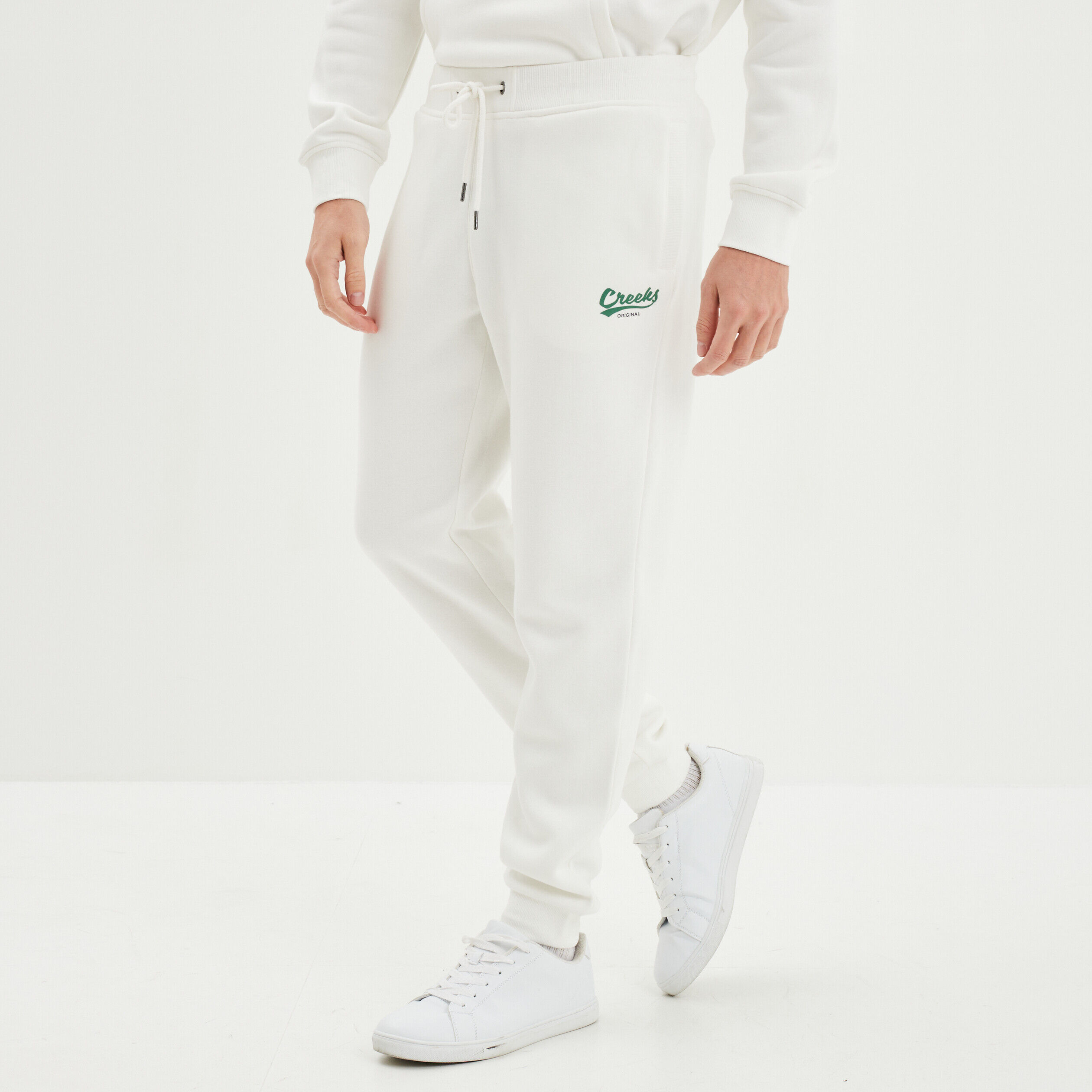Pantalon de jogging droit Creeks blanc homme CREEKS