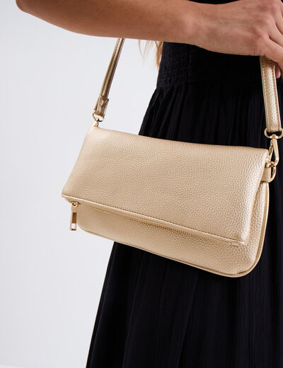 Sac pochette couleur or femme