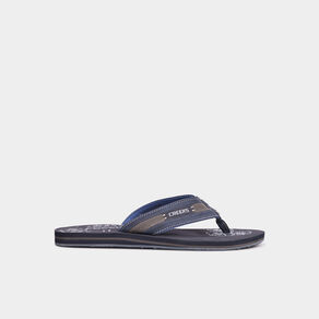Mules plates bleu marine homme