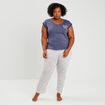 Ensemble pyjama 2 pièces rose femme grande taille
