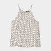 Blouse encolure américaine ecru femme