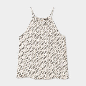 Blouse encolure américaine ecru femme