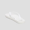 Tongs semelle plate blanc femme