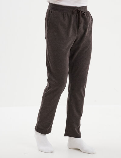 Pantalon de pyjama gris fonc&eacute; homme