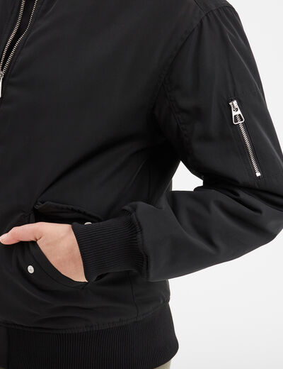 Veste bomber zippée Liberto noir femme