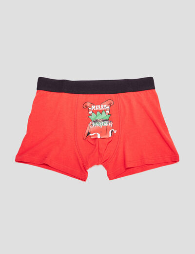 Boxer rouge homme