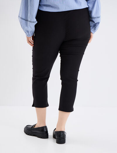 Pantalon skinny super stretch 7/8ème noir femme grande taille