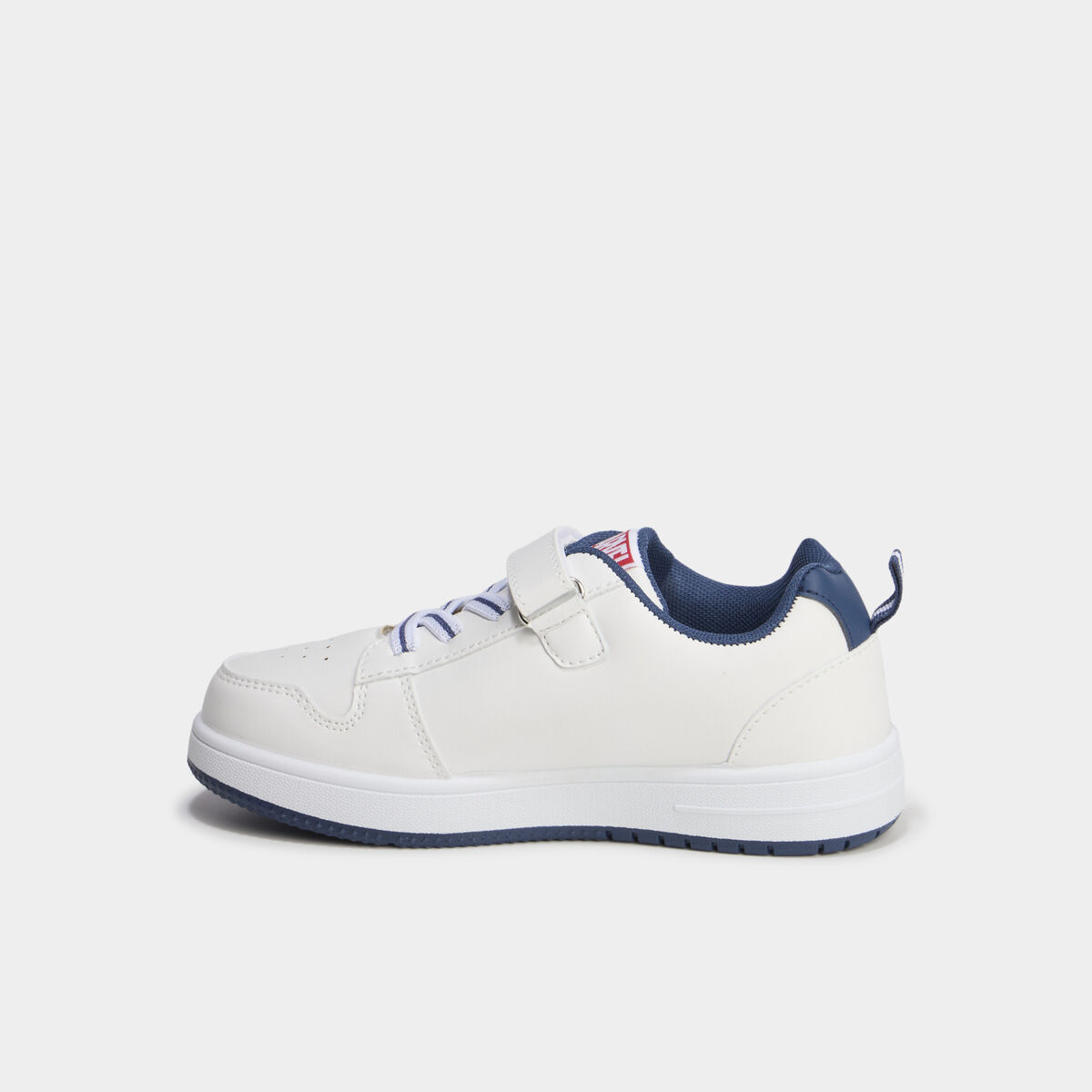 Tennis basses &agrave; scratchs Marvel blanc gar&ccedil;on