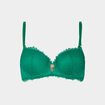 Soutien-gorge corbeille paddé vert menthe femme