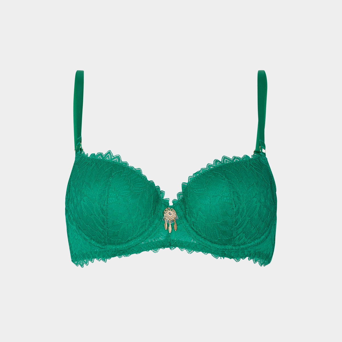 Soutien-gorge corbeille paddé vert menthe femme