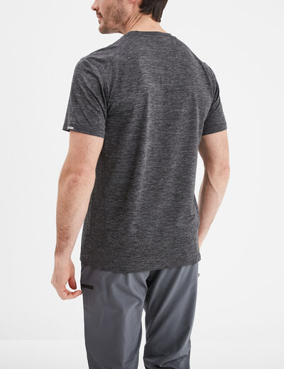 T-shirt technique outdoor léger Trappeur gris foncé homme