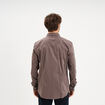 Chemise stretch manches longues gris fonc&eacute; homme