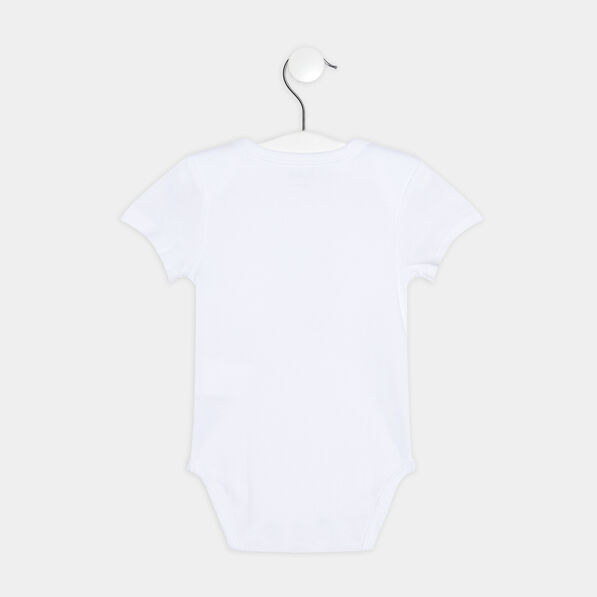 Lot 5 bodies US coton gris clair bébé