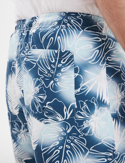 Short de bain taille élastiquée multicolore homme