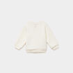 Ensemble sweat et pantalon molletonn&eacute;s ecru b&eacute;b&eacute; gar&ccedil;on