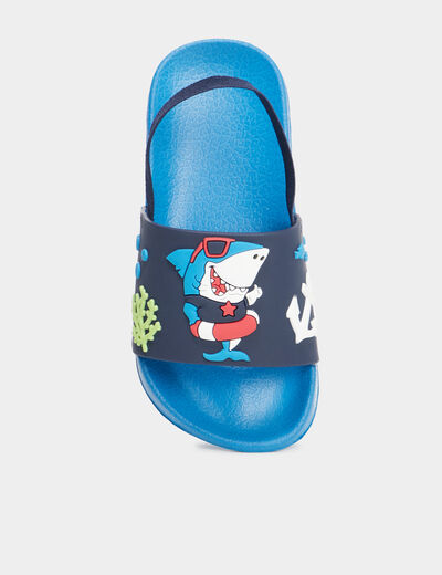 Claquettes de plage bleu garçon
