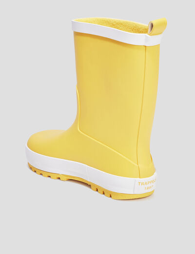Bottes de pluie Trappeur jaune garçon