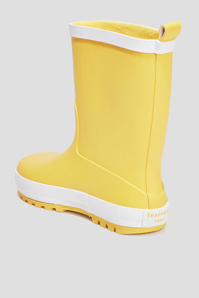 Bottes de pluie Trappeur jaune garçon