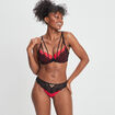Soutien-gorge corbeille micro dentelle rouge femme