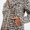 Veste courte esprit biker effet suédine sable femme