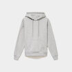 Sweat hoodie 1 poche &agrave; capuche gris clair femme