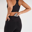 Legging de sport flare taille haute noir femme