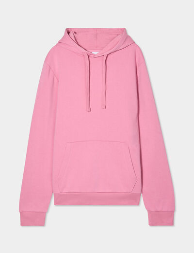 Sweat molleton à capuche hoodie rose homme