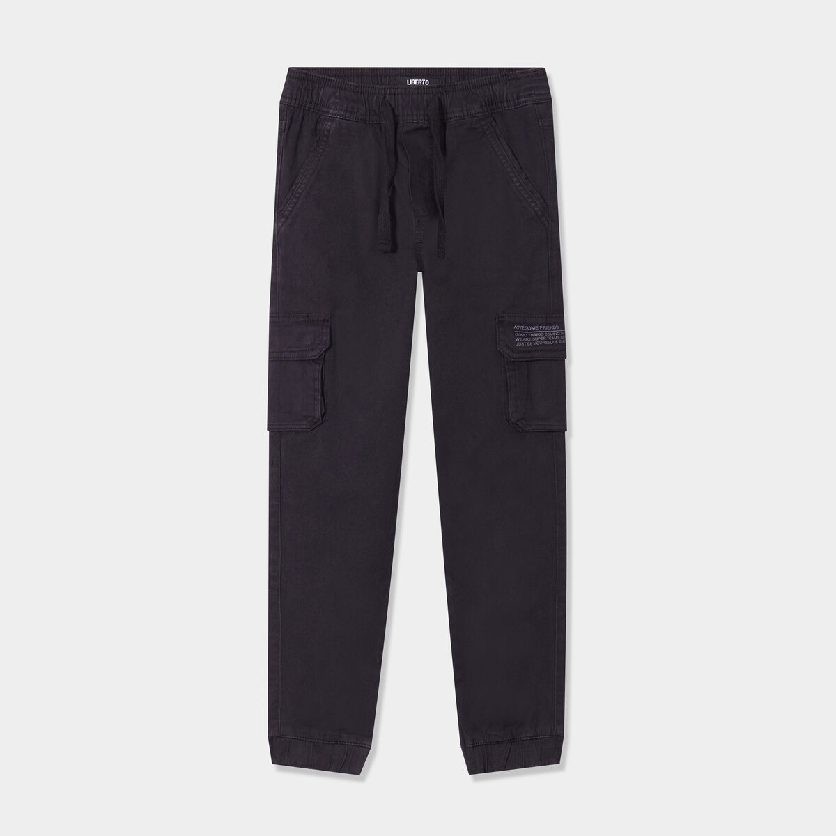 Pantalon jogger noir gar&ccedil;on