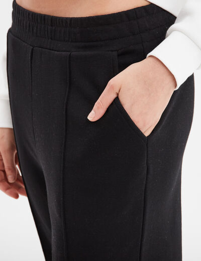 Pantalon de jogging loose noir femme