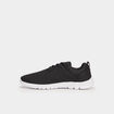 Baskets plates running crant&eacute;es noir homme
