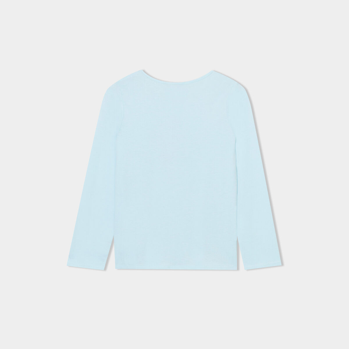 Ensemble pyjama pantalon t-shirt coton bleu turquoise fille