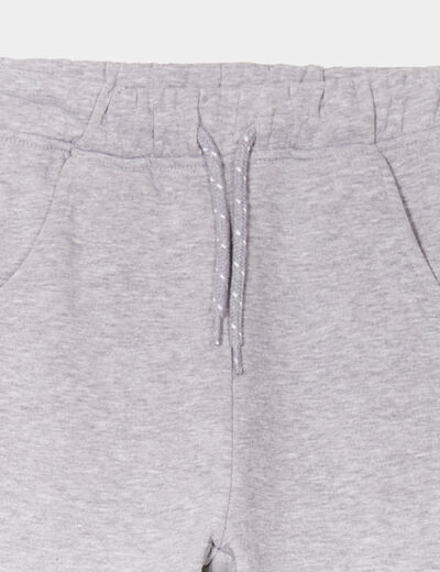 Pantalon de jogging taille élastiquée gris clair garçon